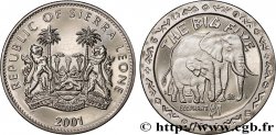 SIERRA LEONE 1 Dollar Proof Éléphant 2001 Pobjoy Mint