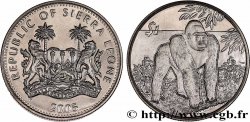 SIERRA LEONE 1 Dollar Proof gorille 2005 Pobjoy Mint