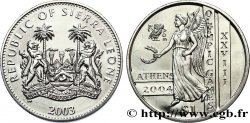 SIERRA LEONE 1 Dollar Proof Jeux Olympiques d’Athènes, déesse Niké 2003 Pobjoy Mint