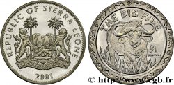 SIERRA LEONE 1 Dollar Proof Buffle 2001 Pobjoy Mint