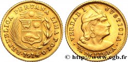 PERU 1/5 Libra 1914 Lima