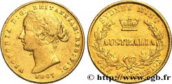 AUSTRALIA 1 Souverain Victoria 1867 Sydney MBC 