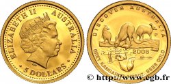 AUSTRALIE 5 Dollars Proof (1/25 Once) Kangourous gris 2006  FDC 