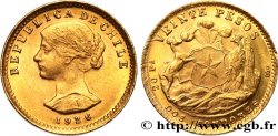 CHILI 20 Pesos 1926  SPL 