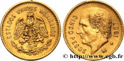 MEXIQUE 5 Pesos Miguel Hidalgo 1907 Mexico