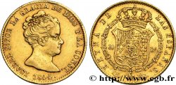 ESPAGNE - ROYAUME D ESPAGNE - ISABELLE II 80 Reales 1844 Barcelone
