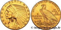 ÉTATS-UNIS D AMÉRIQUE 5 Dollars  Indian Head  1914 Philadelphie
