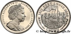 FALKLAND ISLANDS 1 Crown Proof Prise de possession de Port Louis en 1833 2008 Pobjoy Mint