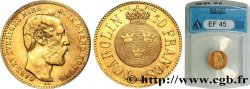 SUECIA 1 Carolin ou 10 Francs or Charles XV 1868 Stockholm