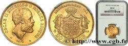 SUECIA 20 Kronor Oscar II 1876 