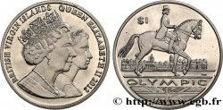 BRITISH VIRGIN ISLANDS 1 Dollar ‘proof’ Jeux Olympiques de Londres - Dressage 2012 Pobjoy Mint