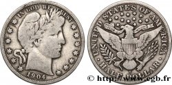 ÉTATS-UNIS D AMÉRIQUE 1/2 Dollar Barber 1904 San Francisco