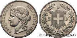 SUISSE 5 Francs Helvetia 1907 Berne