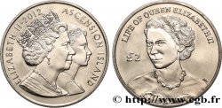 ASCENSION ISLAND 2 Pounds Proof  Jubilé de diamant de la reine Élizabeth II 2012 Pobjoy Mint