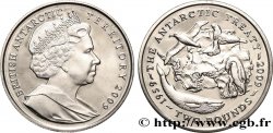 TERRITOIRE ANTARCTIQUE BRITANNIQUE 2 Pounds Proof 50e anniversaire du Traité de l’Antarctique 2009 Pobjoy Mint