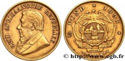 AFRIQUE DU SUD 1/2 Pond président Paul Kruger 1896 Prétoria TTB 