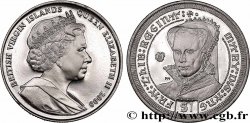 BRITISH VIRGIN ISLANDS 1 Dollar Proof la reine Mary Tudor 2008 Pobjoy Mint MS 