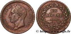 MONACO 1 Décime Honoré V 1838 Monaco AU 