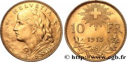 SUIZA 10 Francs  Vreneli  1912 Berne