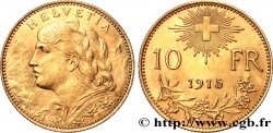SVIZZERA  10 Francs or  Vreneli  1913 Berne