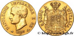 ITALY - KINGDOM OF ITALY - NAPOLEON I 40 Lire 1808 Milan