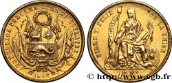 PERU 8 Escudos 1863 Lima