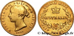 AUSTRALIEN 1/2 Souverain Victoria 1861 Sydney