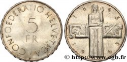 SCHWEIZ 5 Francs centenaire de la Croix Rouge 1963 Berne 