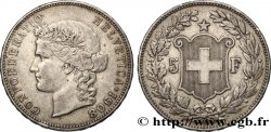 SUIZA 5 Francs Helvetia 1908 Berne