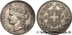 SVIZZERA  5 Francs Helvetia 1907 Berne
