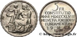 SVIZZERA  5 Francs centenaire de la constitution suisse 1948 Berne