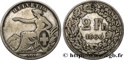 SCHWEIZ 2 Francs Helvetia 1860 Berne