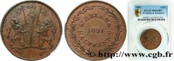 SANT ELENA 1/2 Penny (Half Penny) 1821 