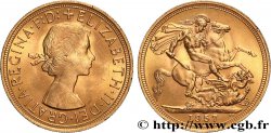 INVESTMENT GOLD 1 Souverain Élisabeth II 1957 Londres