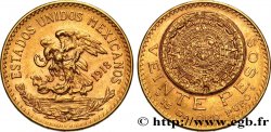 MEXIKO 20 Pesos “Pierre du Soleil” (calendrier aztèque) 1918 Mexico