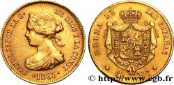 ESPAÑA 4 Escudos Isabelle II 1865 Madrid