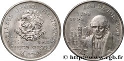 MÉXICO 5 Pesos Bicentenaire de la naissance d’Hidalgo 1953 Mexico