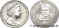 SOUTH GEORGIA AND SOUTH SANDWICH ISLANDS 2 Pounds (2 Livres) Proof Ernest Shackleton 2007 Pobjoy Mint