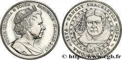 SOUTH GEORGIA AND SOUTH SANDWICH ISLANDS 2 Pounds (2 Livres) Proof Ernest Shackleton 2007 Pobjoy Mint