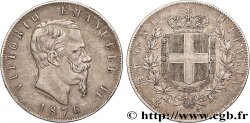 ITALIA 5 Lire Victor Emmanuel II 1876 Rome