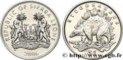 SIERRA LEONA 1 Dollar Proof Stégosaure 2006 Pobjoy Mint