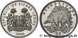 SIERRA LEONE 1 Dollar Proof Stégosaure 2006 Pobjoy Mint