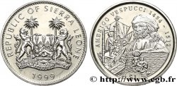 SIERRA LEONA 1 Dollar Proof Amerigo Vespucci 1999 Pobjoy Mint