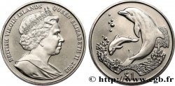 BRITISH VIRGIN ISLANDS 1 Dollar Proof Elisabeth II / dauphins 2005 