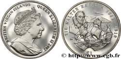 ISOLE VERGINI BRITANNICHE 1 Dollar Proof Sir Walter Raleigh 2002 Pobjoy Mint