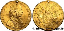 AUTRICHE - FRANÇOIS-JOSEPH Ier 4 Ducats  (troué) 1898 