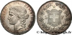 SWITZERLAND 5 Francs Helvetia 1889 Berne