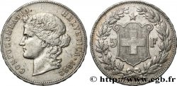 SUISSE 5 Francs Helvetia 1892 Berne