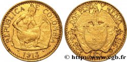 COLOMBIA 2 1/2 Pesos 1913 Bogota