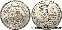LIBERIA 1 Dollar Proof Winston Churchill 1995 Pobjoy Mint